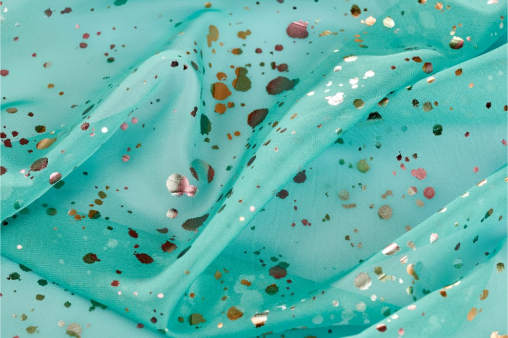 Foil Print on Chiffon - 2